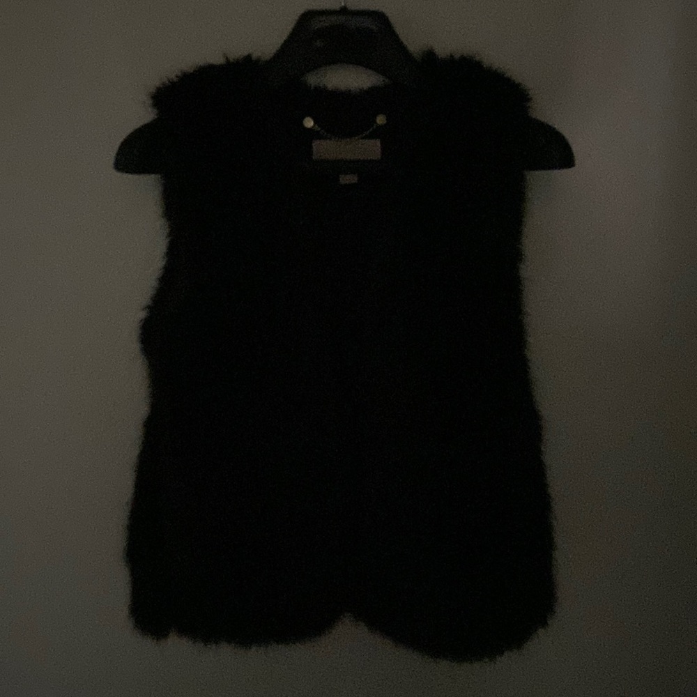 Extra small, Michael Kors black feaux fur vest jacket.